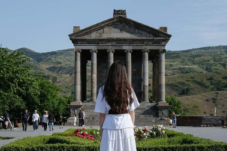 Garni & Geghard Small-Group Day Trip with Lavash Baking - Charents Arch and the first Mount Ararat view