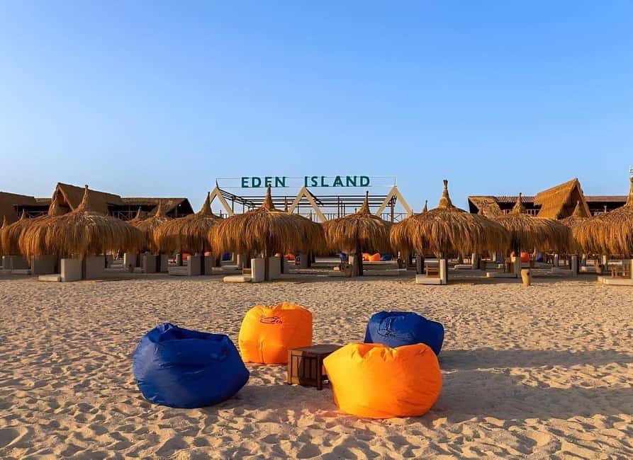 Hurghada: Eden Island Day Trip with Water Sports and Lunch - Key points to know before booking