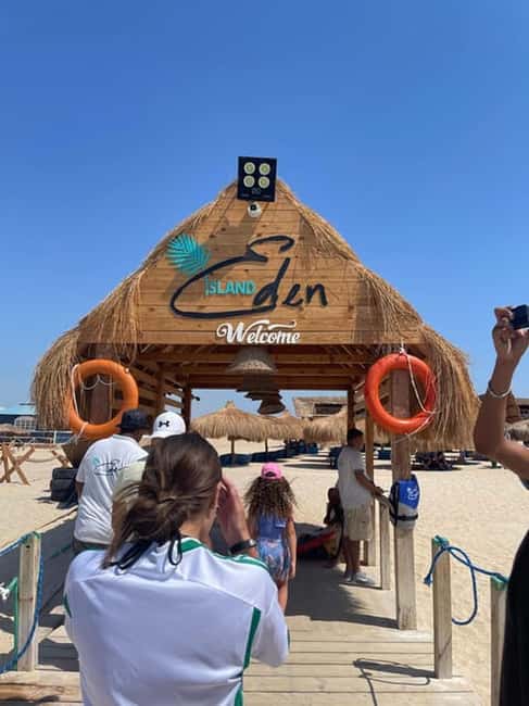 Hurghada: Eden Island Day Trip with Water Sports and Lunch - Eden Island beach time