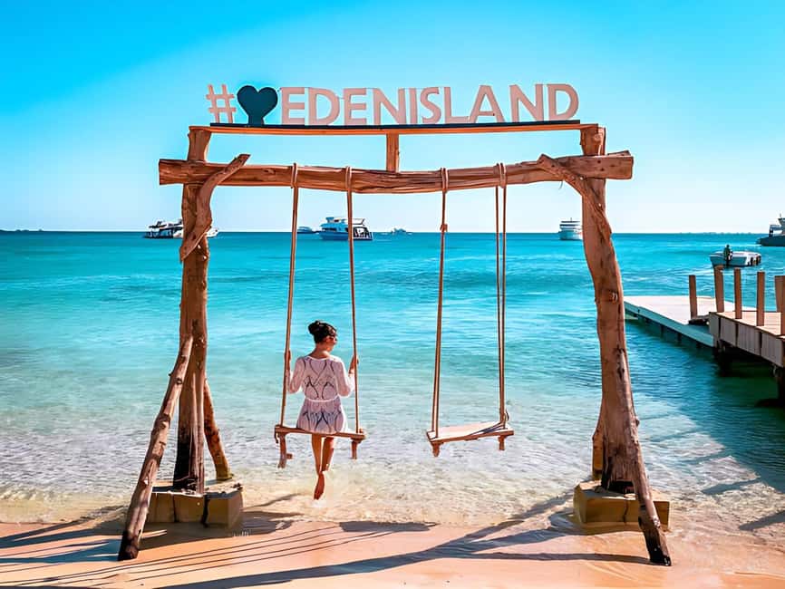 Hurghada:Eden Island Full-Day Trip with Water sports & Lunch - Snorkeling stops on the Red Sea