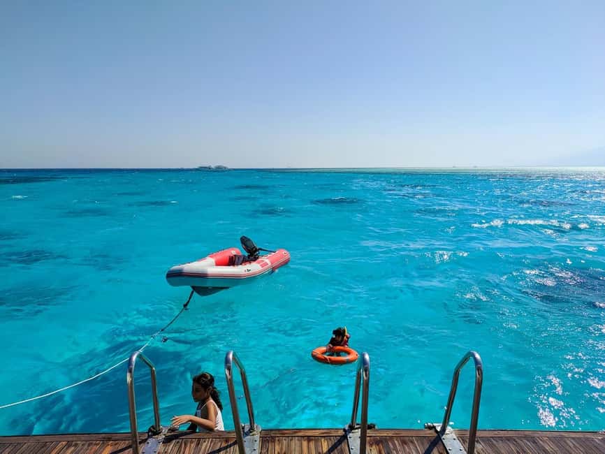 Hurghada: Orange Bay Day Trip with Water Sports and Lunch - Banana boats and sofa rides for an extra burst of fun