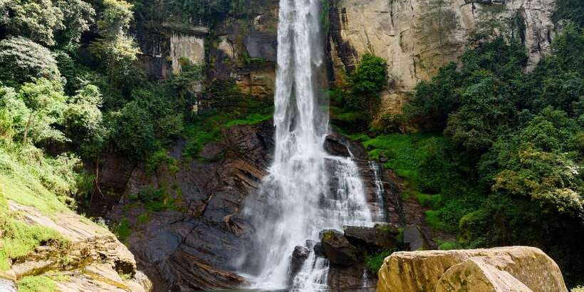 Kandy: Nuwara Eliya Day Trip - Ramboda Waterfall is the scenic high point