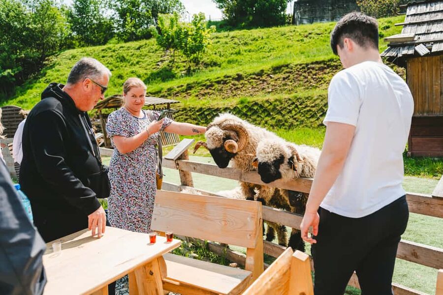 Krakow: Zakopane, Gubałówka, and Thermal Baths Day Trip - Chochołów: wooden houses and a quick Highlander tasting