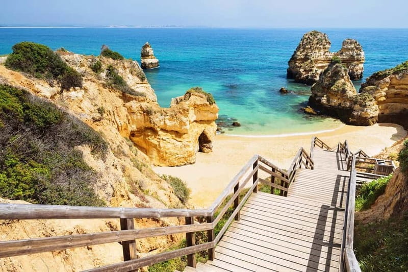 Lisbon: Private Day trip to Algarve, Benagil cave,Portimao - Algar Seco and Boneca Cave