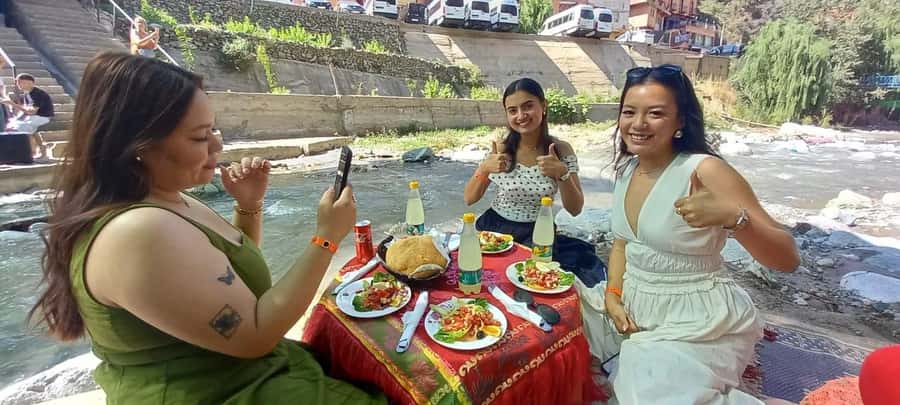 Marrakech:Atlas Mountains, Ourika Valley Day Trip,Waterfall - Lunch by the river, and the extra cost