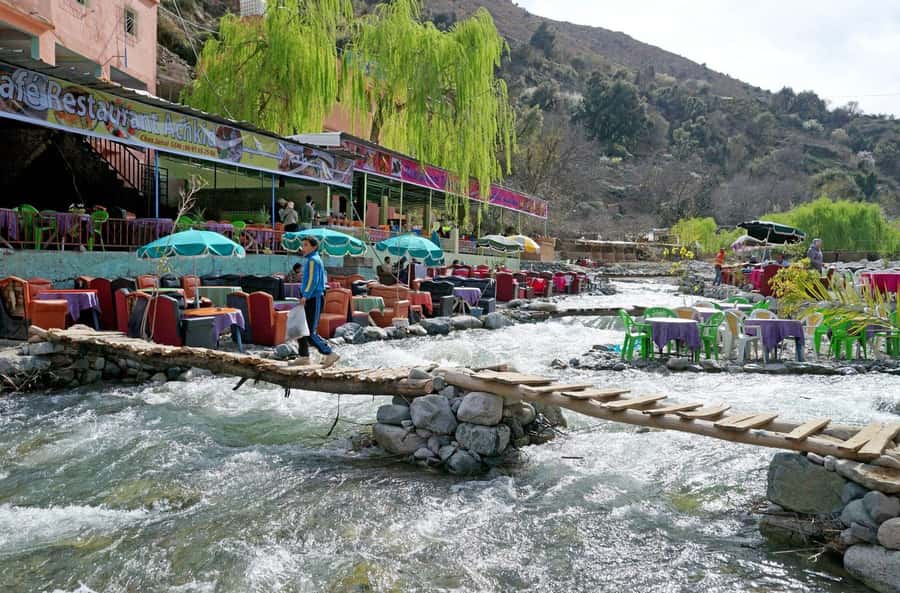 Marrakech:Atlas Mountains, Ourika Valley Day Trip,Waterfall - A Berber house visit with mint tea