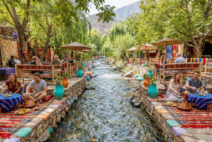 Marrakesh: Ourika Waterfalls, Atlas Mountains, Lunch + Guide - Key points at a glance