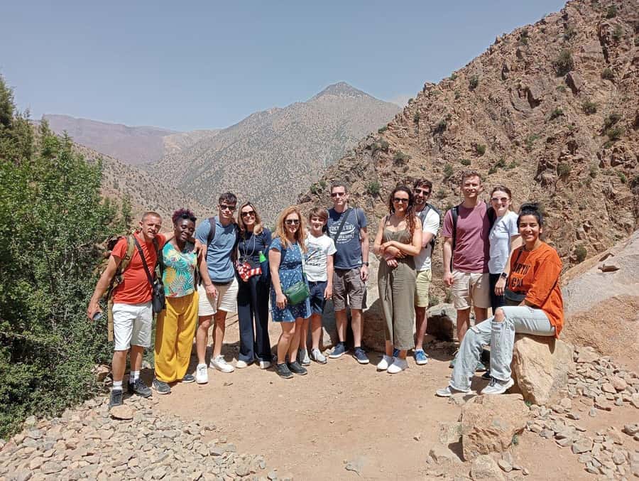 Marrakesh: Ourika Waterfalls, Atlas Mountains, Lunch + Guide - Walking toward the Setti Fatma waterfalls