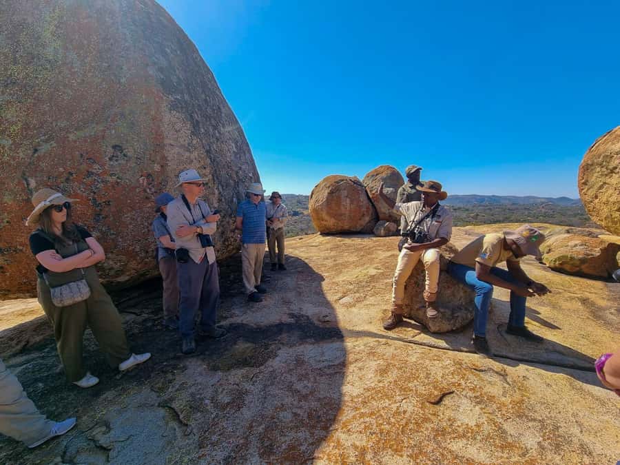 Matobo Hills Day Trip with Rhino Tracking - Rock paintings in their original setting
