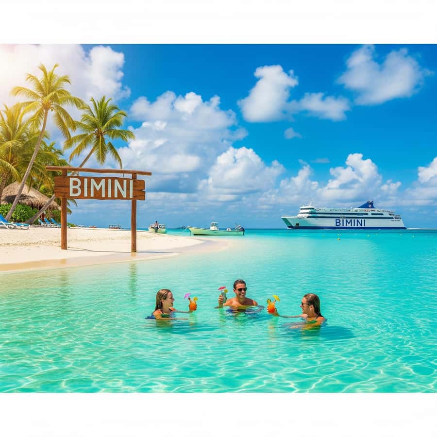 Miami/Ft Lauderdale: Bimini or Grand Bahama Day Trip - Inside the ferry and across the water