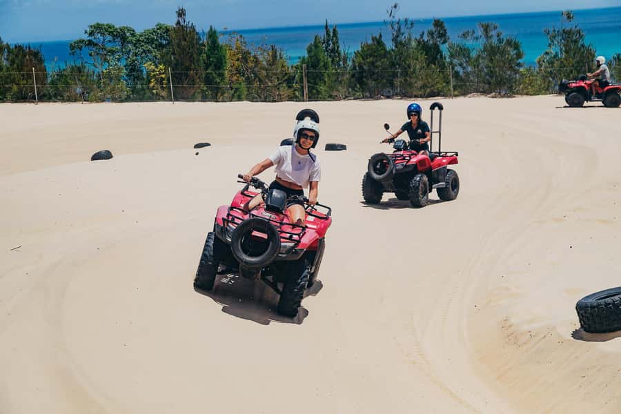 Moreton Island: Tangalooma Day Trip with ATV Quad Bike Tour - The morning boat from Holt Street Wharf
