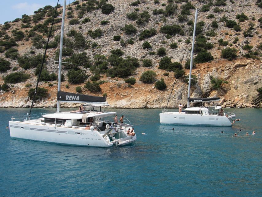 Naxos: Luxury Catamaran Day Trip with Lunch and Drinks - A Greek lunch served on the boat