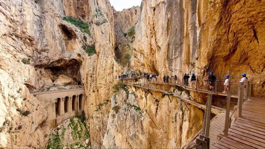 Nerja, Torrox, or Torre del Mar: Caminito del Rey Day Trip - Entering the gorge through the north access