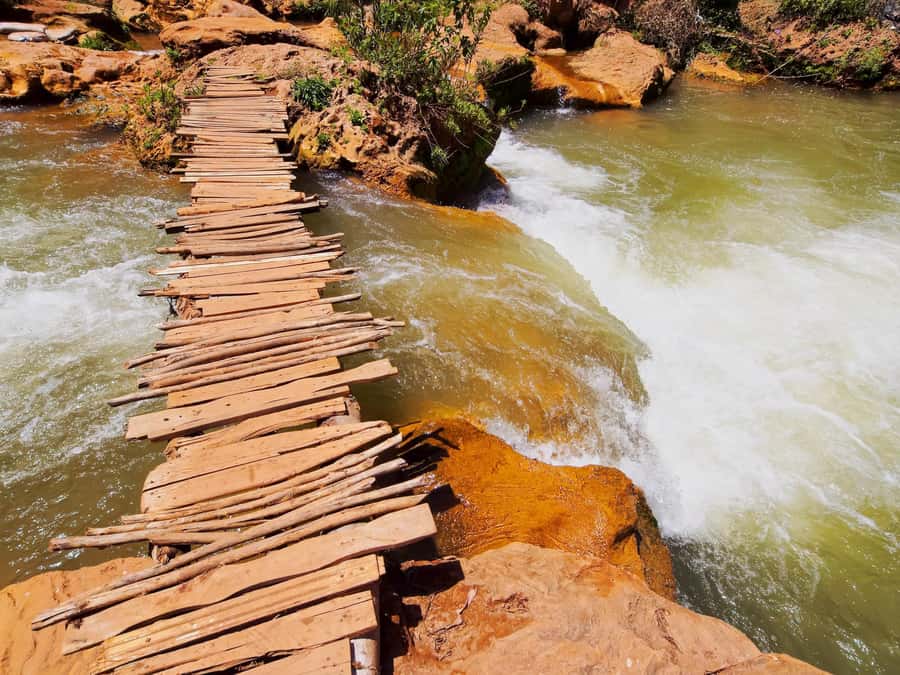 Ouzoud Waterfalls: Day Trip from Marrakech - First views of the 110-meter cascades