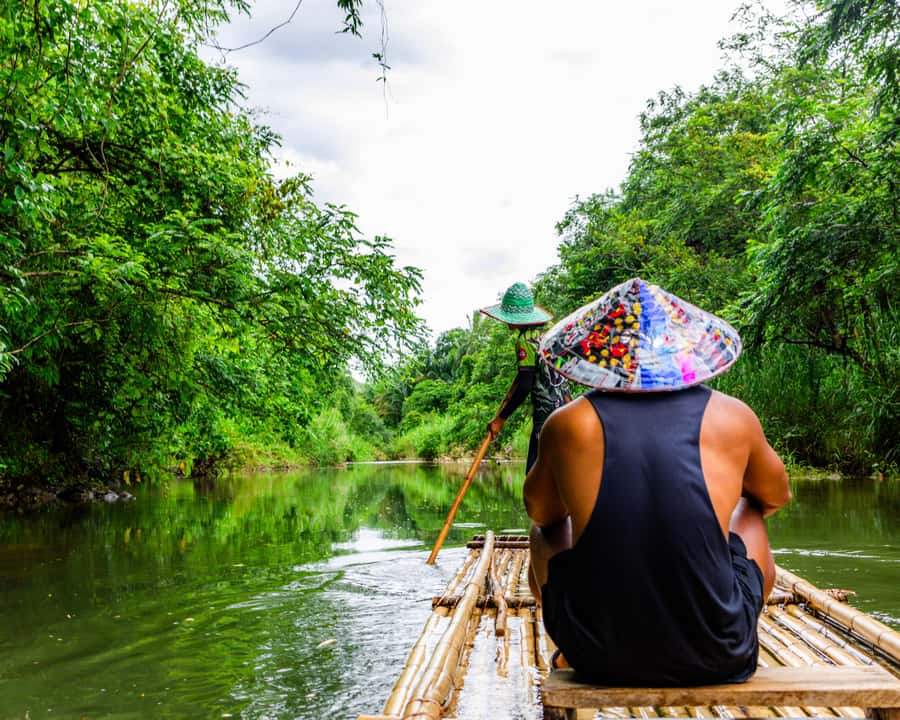 Pa Tong: Rainforest Day Trip with Cave, Rafting, ATV & Lunch - Monkey Cave at Wat Suwan Khuha