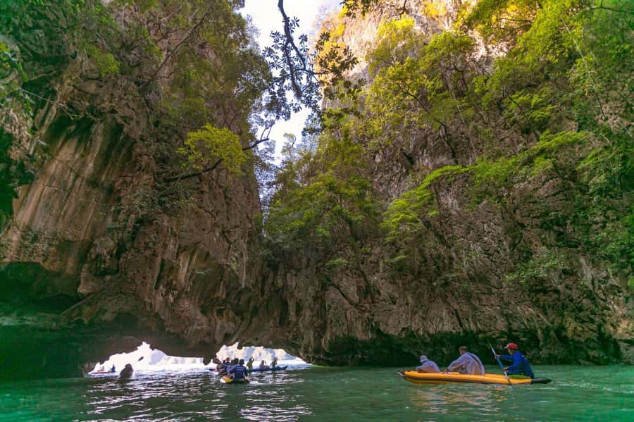 Phuket: Day Trip To Phi Phi, Maya and James Bond Islands - Viking Cave and the water at Phi Phi Leh