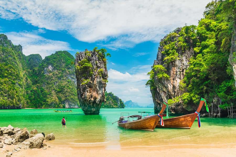 Phuket: James Bond Island Day Trip By SpeedBoat - Panak Island and the cliffs of Phang Nga Bay