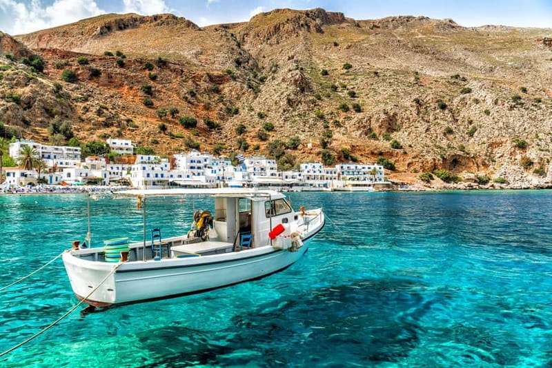 Rethymno: Glyka Nera, Loutro, & Sfakia Day Trip - Loutro’s White Houses and Car-Free Bay