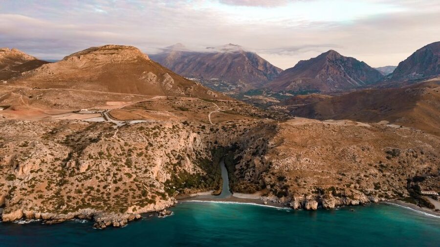Rethymno: Preveli Beach Damnoni Beach Kourtaliotiko Day Trip - The coach ride and the first look at Kourtaliotiko Gorge