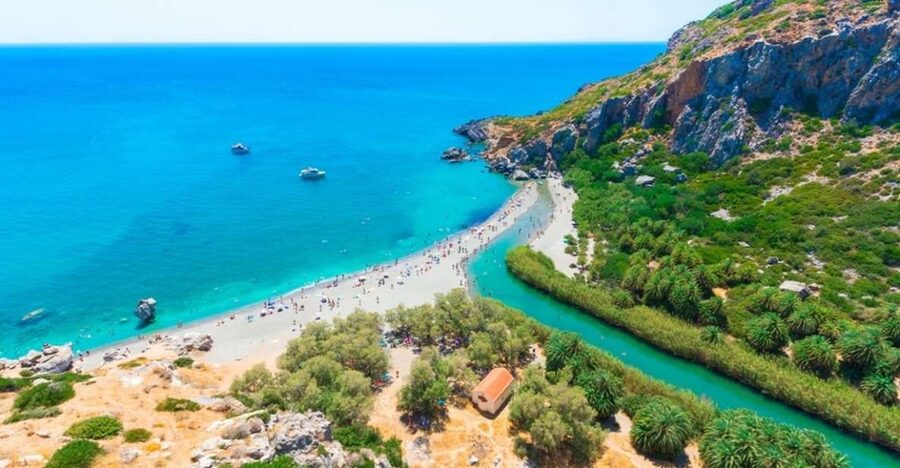 Rethymno: Preveli Beach Damnoni Beach Kourtaliotiko Day Trip - Damnoni Beach and the boat to Preveli