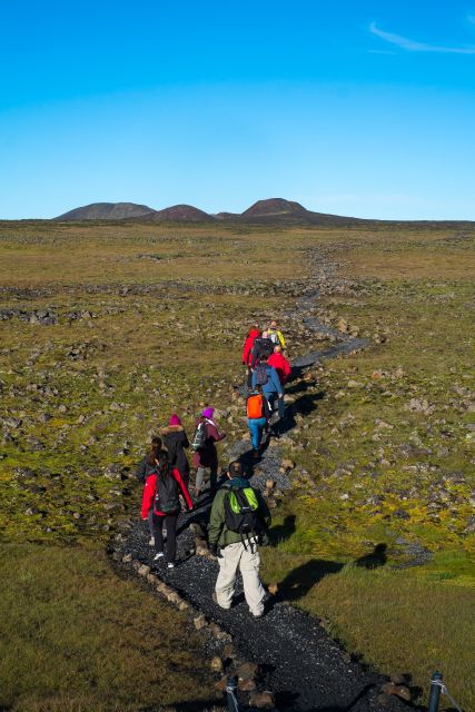 Reykjavik: Thrihnukagigur Volcano Guided Hiking Day Trip - The 45-minute walk across the Bláfjöll lava field