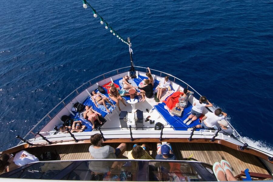 Rhodes: Lindos Cruise with 2 Swim Stops - Anthony Quinn Bay: your first 30-minute swim