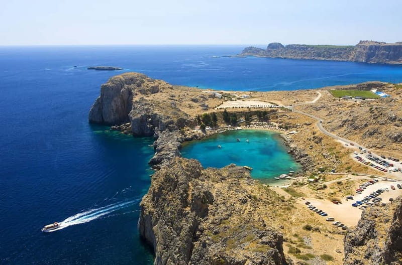 Rhodes: Lindos Village Day Trip - The panoramic view before Lindos