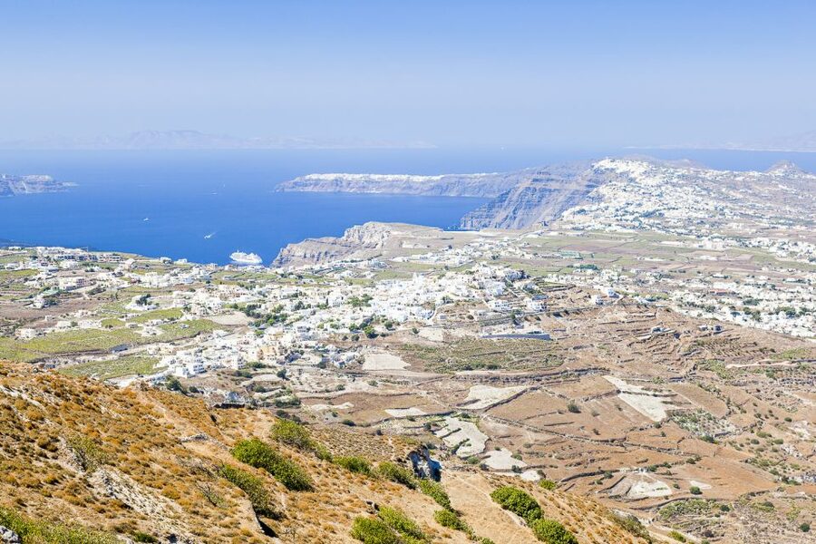 Santorini: Top Sights Day Trip, Wine Tasting, & Oia Sunset - Oia at sunset, the grand finale