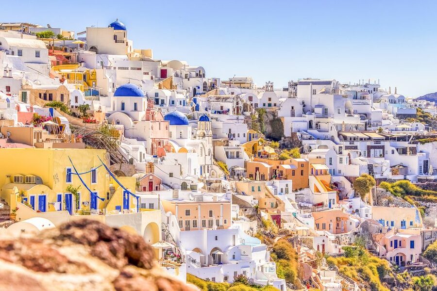 Santorini: Top Sights Day Trip, Wine Tasting, & Oia Sunset - Profitis Ilias and the view from Santorini’s highest point