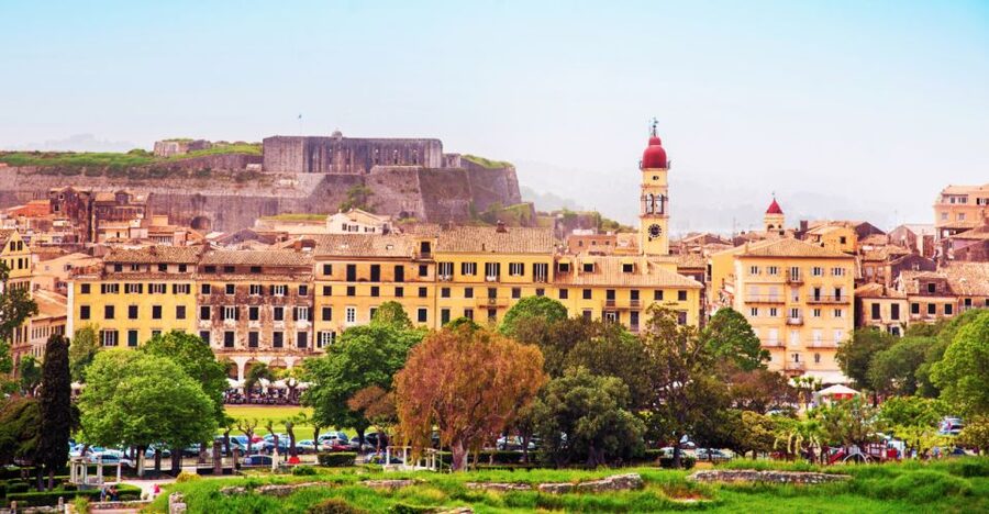 Saranda: Corfu Town and Palaiokastritsa Day Trip with Cruise - Corfu Town: three hours among forts, churches, and cafés