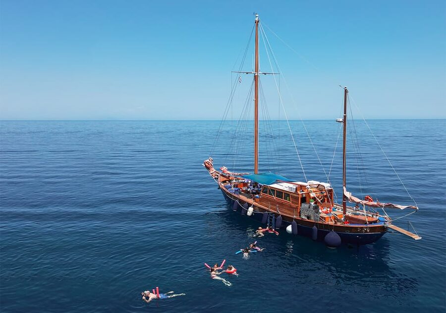 Skiathos: Wooden Sailboat Full- or Half-Day Trip with Meal - Why the wooden boat changes the day
