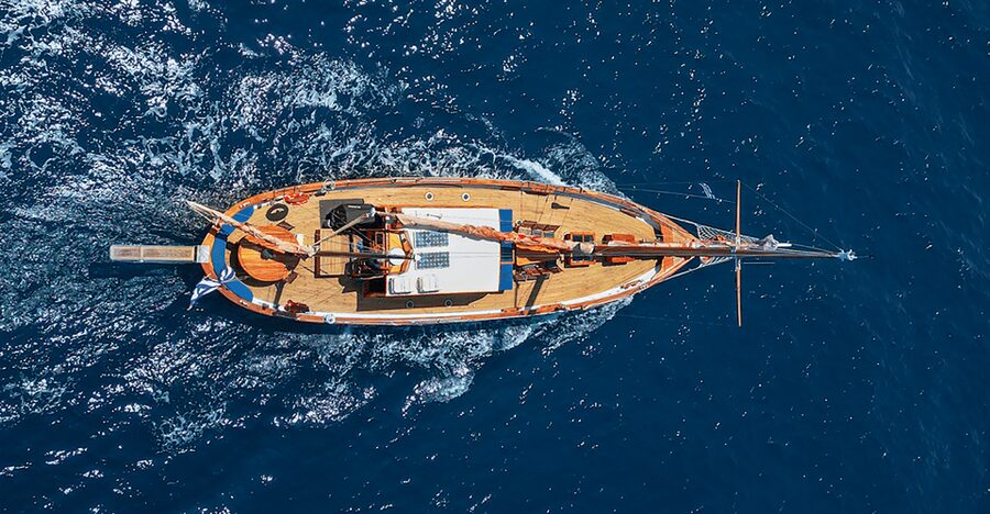 Skiathos: Wooden Sailboat Full- or Half-Day Trip with Meal - A full day built around swimming