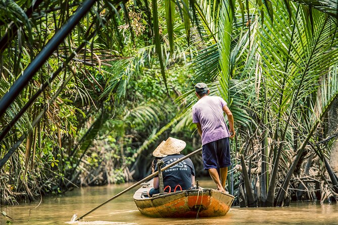 Small-Group Mekong Delta Day Trip: Boat Ride, Cottages & Pagoda - Crossing to Ben Tre by motorboat