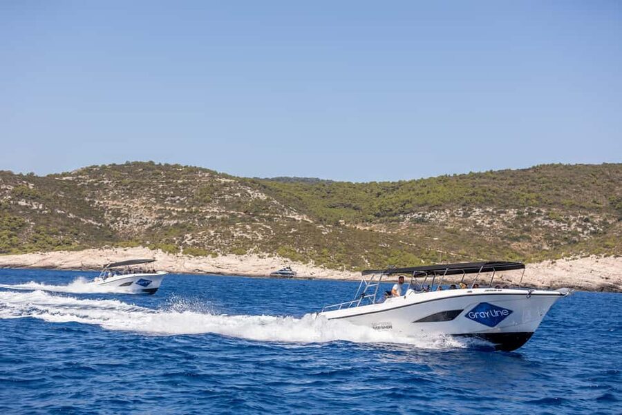 Split or Trogir: Blue Cave, Vis, and Hvar Speedboat Day Trip - Budikovac delivers the swimming time