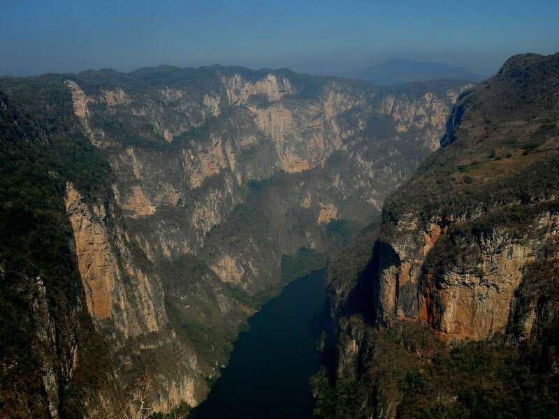 Sumidero National Park Full-Day Trip from Tuxtla Gutiérrez - The canyon from the river