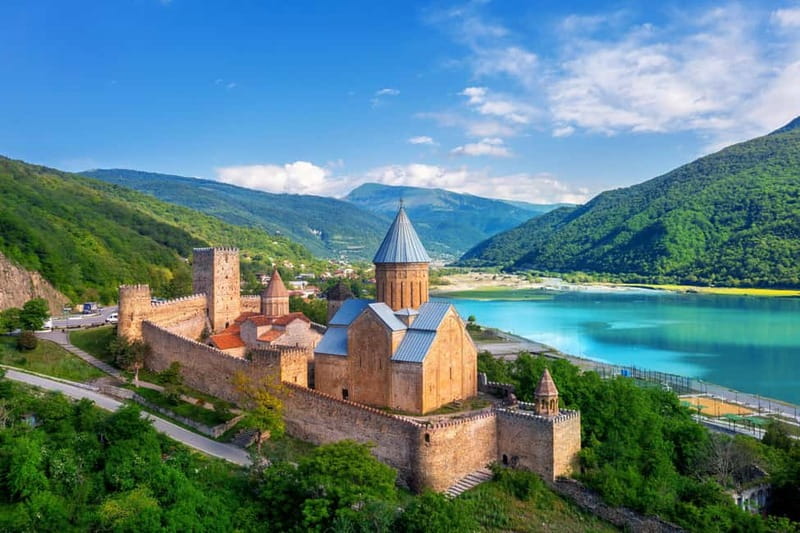 Tbilisi: Gudauri and Kazbegi Day Trip Including 4WD - Ananuri Fortress and its feudal stories