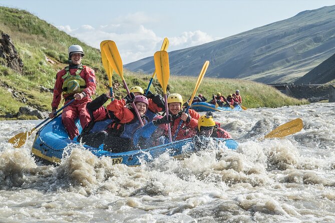 Top-Rated Family Rafting-Warm Drysuits, Volcanic Canyon, Epic Fun - A family rafting trip with real Icelandic character
